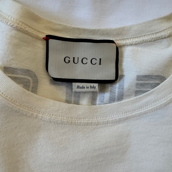 Gucci White Deer Graphic T-Shirt - Picture 3 of 5